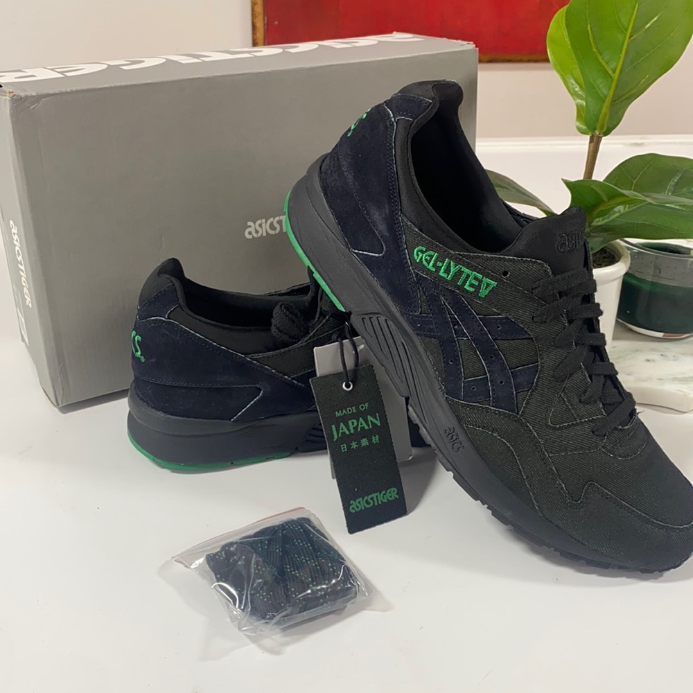 ASICS Tiger Gel-Lyte V “Made Of Japan” Denim RARE Size 13 Green Denim NWT & Box